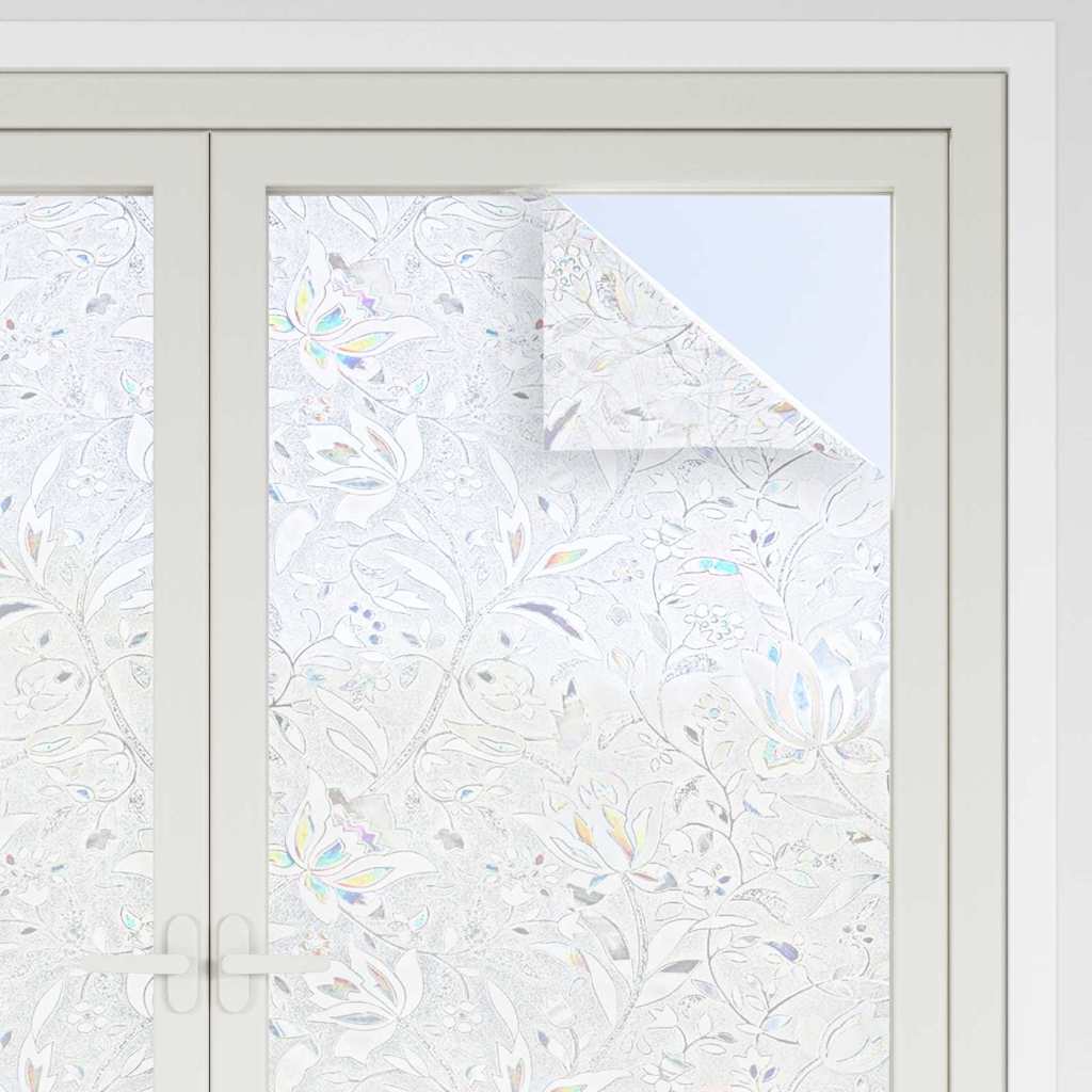 Pellicola statica per finestre Motivo Fiori 45 x 500 cm PVC