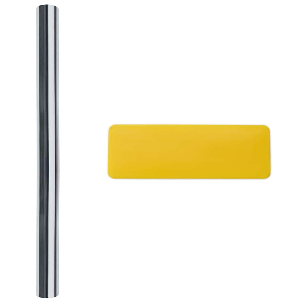 Pellicola per Finestra Solare Riflettente Statica Argento PVC