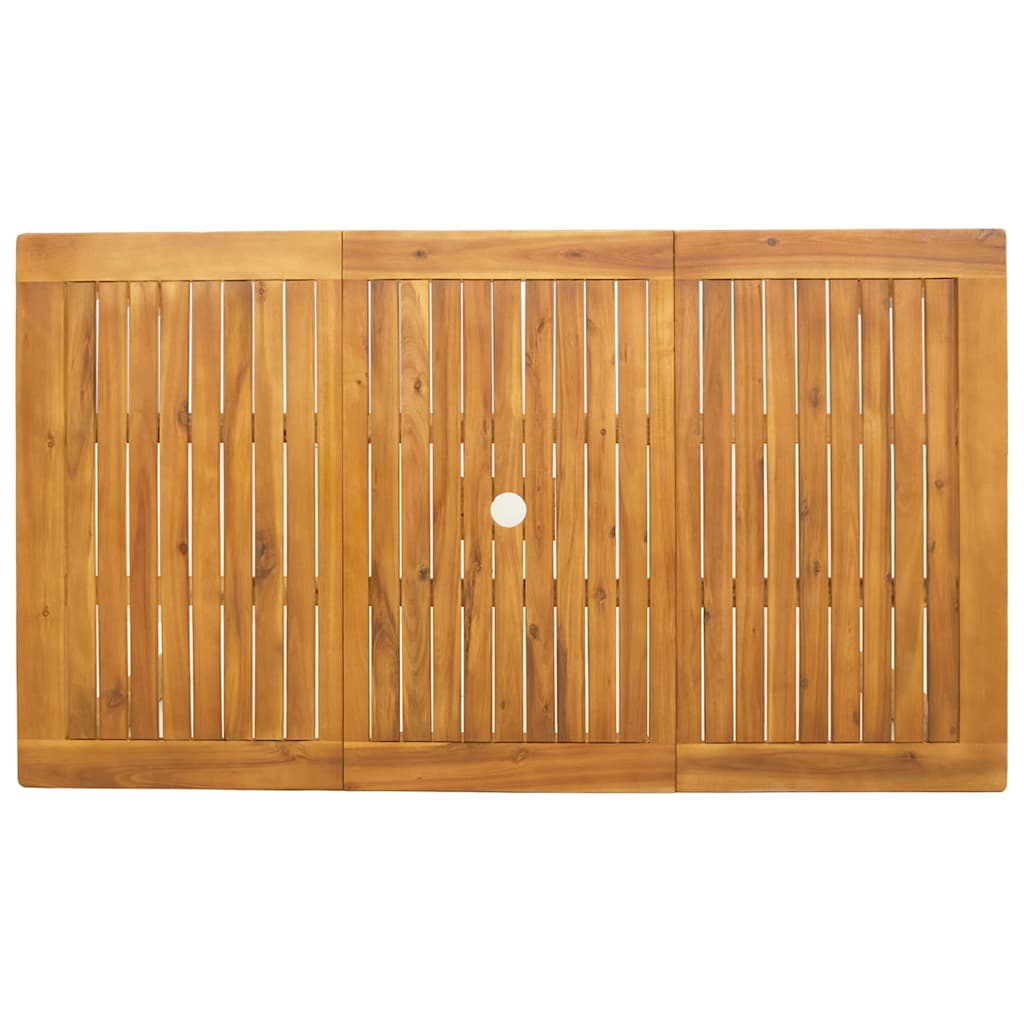 Set da Pranzo per Giardino 7 pz 6-Posti Naturale