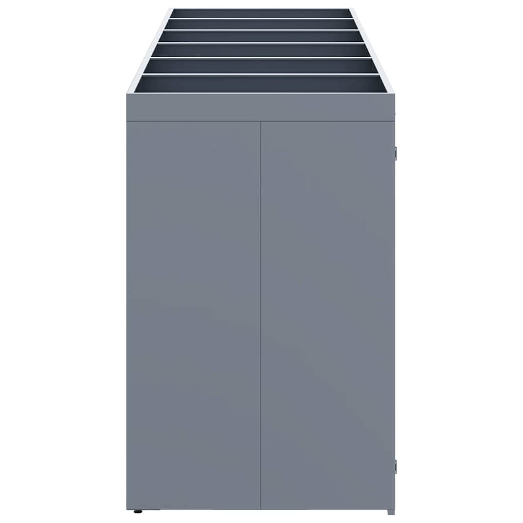 Contenitore per Rifiuti per 6 Bidoni Grigio chiaro