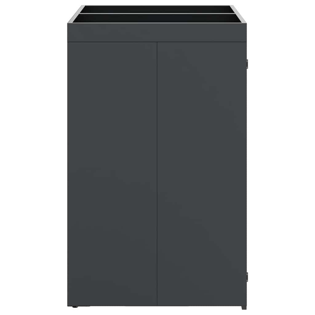 Contenitore per Rifiuti per 3 Bidoni Acciaio Inox Antracite