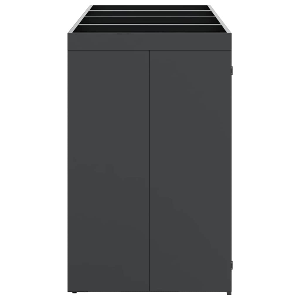 Contenitore per Rifiuti per 3 Bidoni Acciaio Inox Antracite