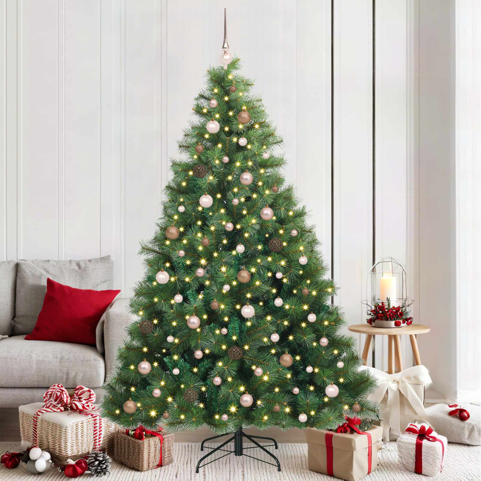 Albero di Natale artificiale con 300 LED Verde 300 cm