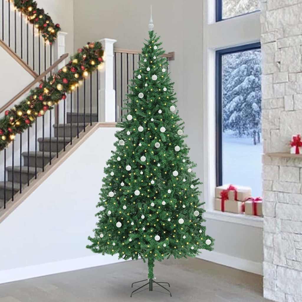 Albero di Natale artificiale con 300 LED Verde 300 cm