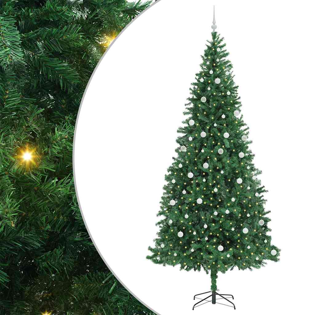 Albero di Natale artificiale con 300 LED Verde 300 cm