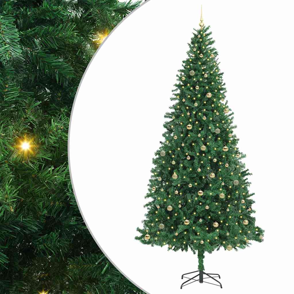 Albero di Natale artificiale con 300 LED Verde 300 cm