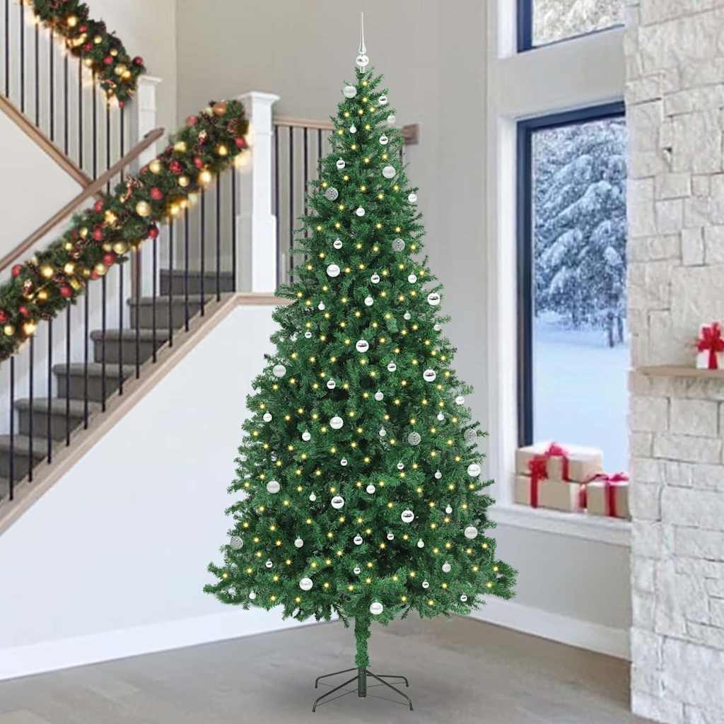 Albero di Natale artificiale con 300 LED Verde 300 cm