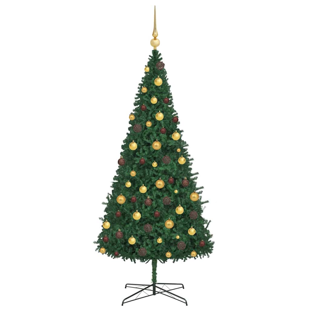 Albero di Natale con luci a corde decorative Verde 400 cm PVC