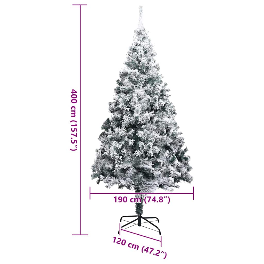 Albero di Natale Artificiale Pre-illuminato con Set di Palline