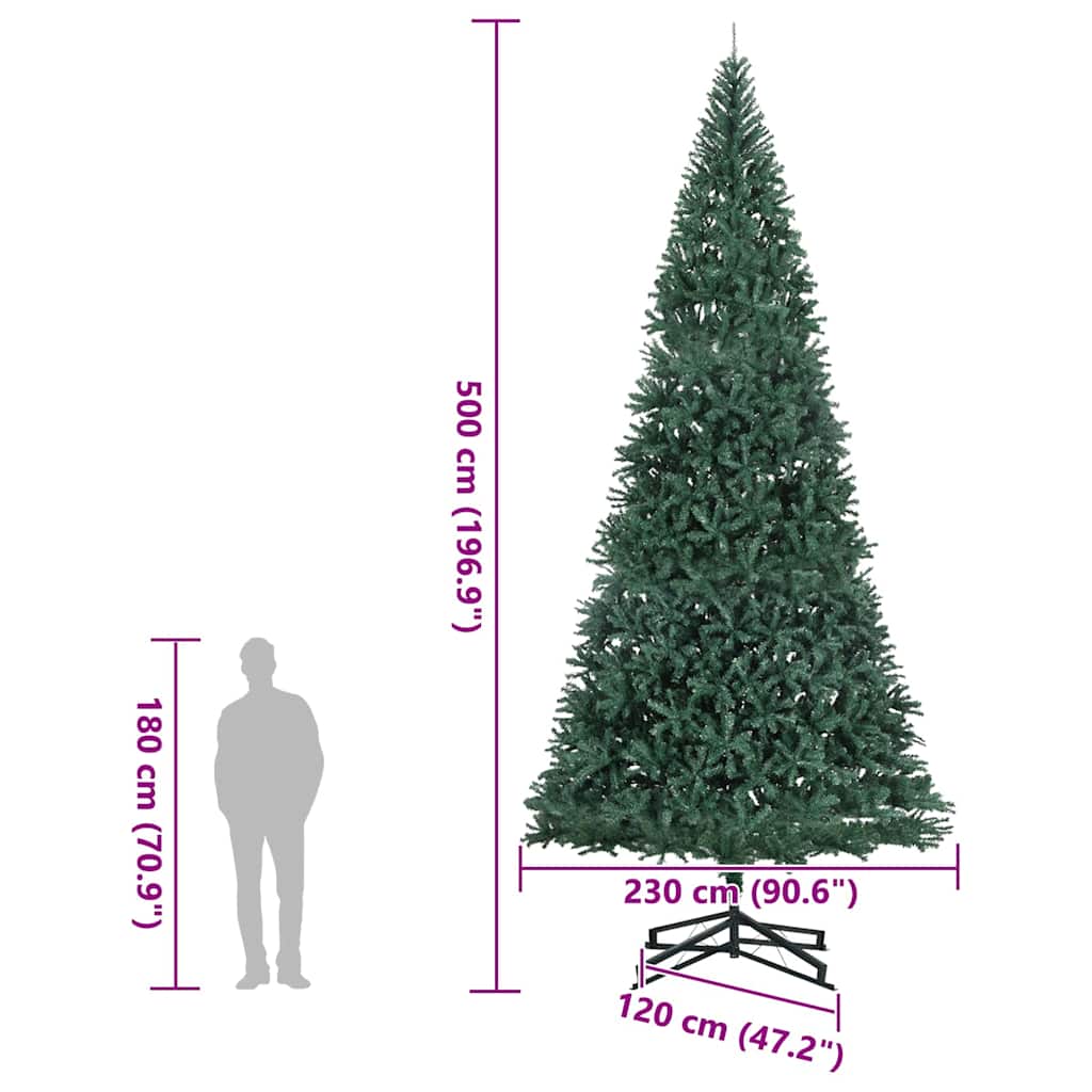 Albero di Natale Artificiale Pre-illuminato con Set di Palline