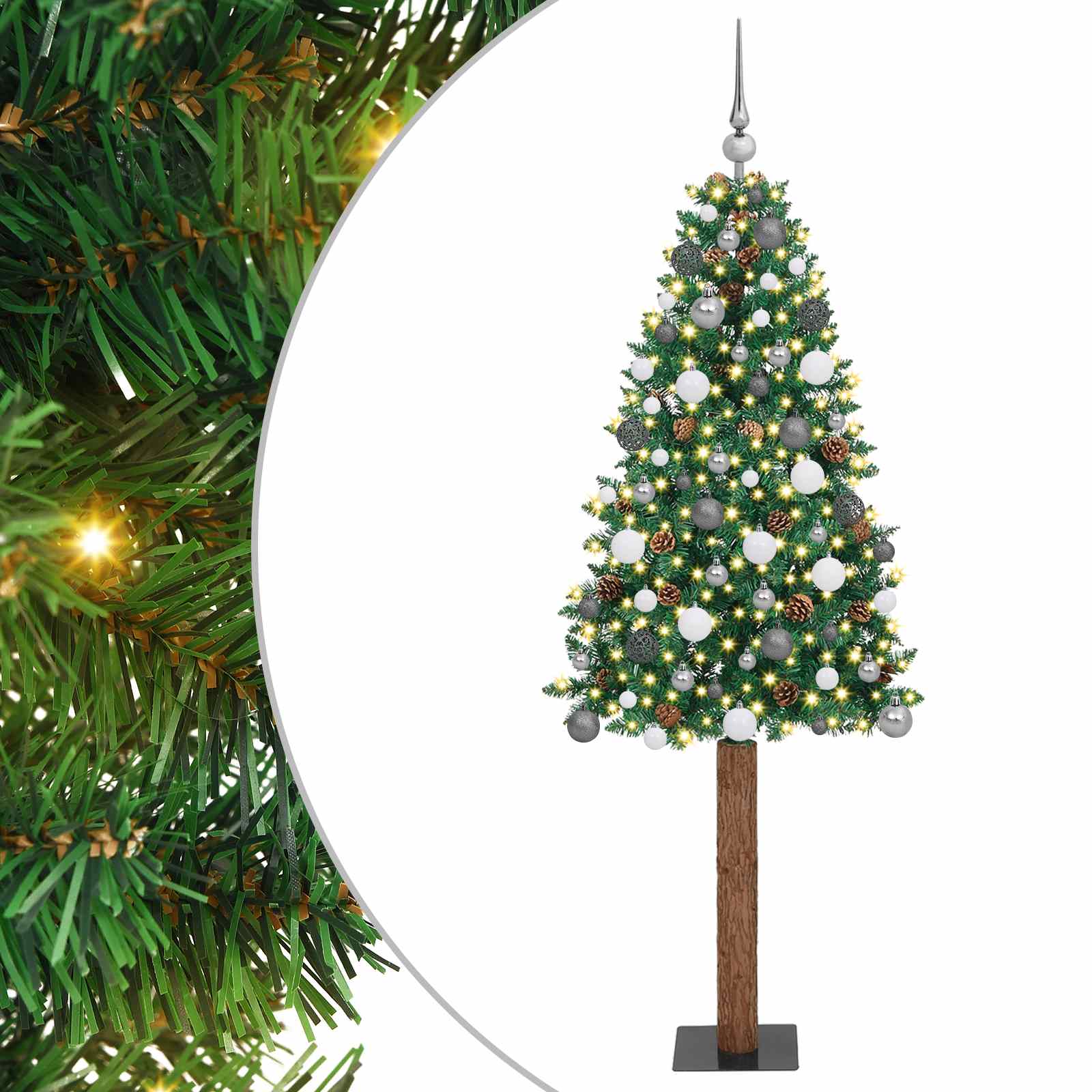 Albero di Natale snodato Verde 210 cm