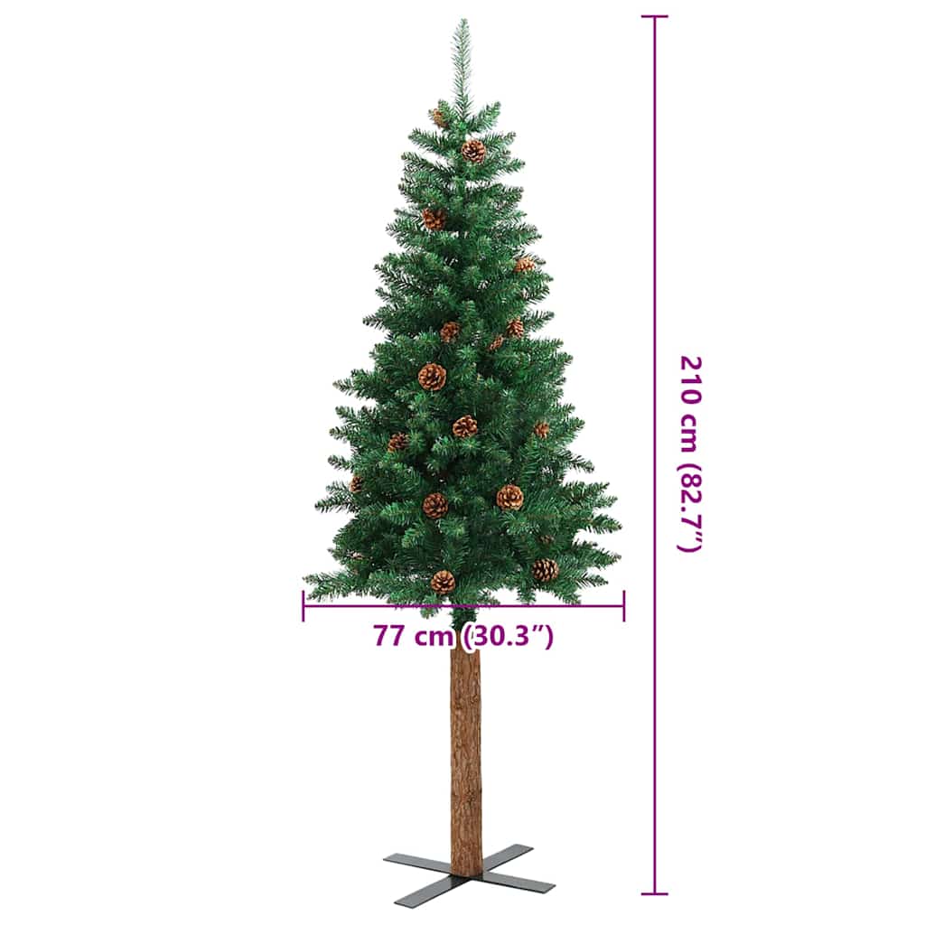 Albero di Natale snodato Verde 210 cm