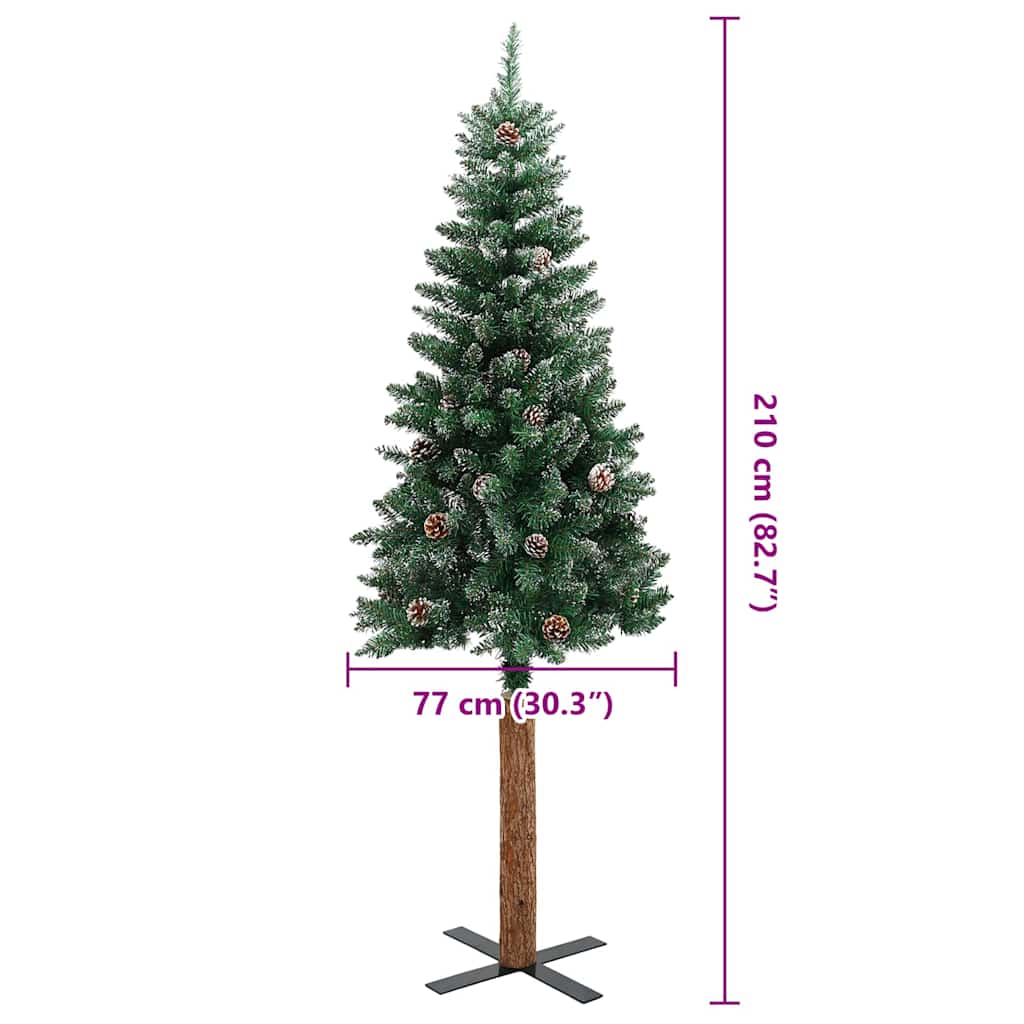 Albero di Natale snodato con 300 LED con supporto Verde 210 cm