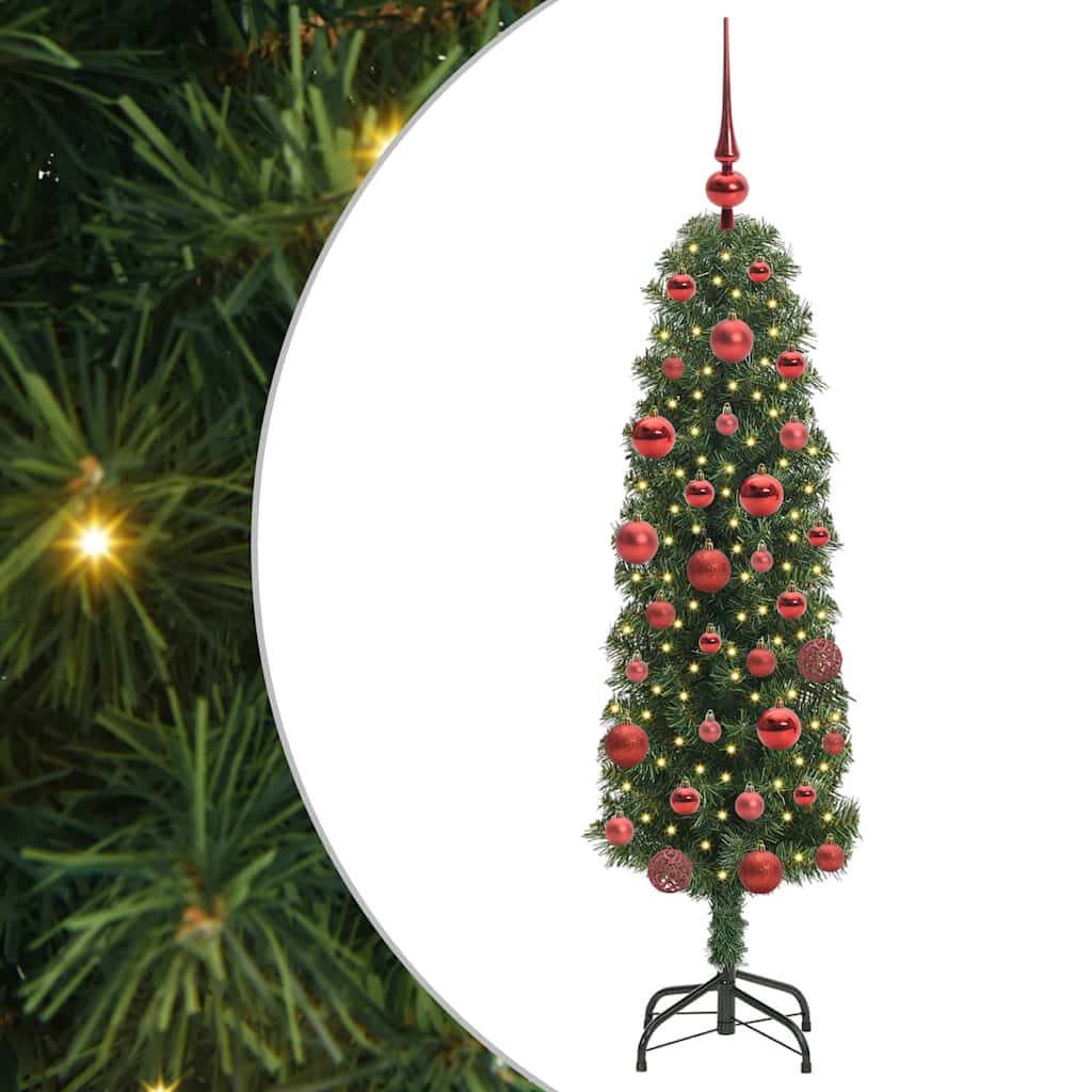 Albero di Natale artificiale con 150 LED Verde 150 cm
