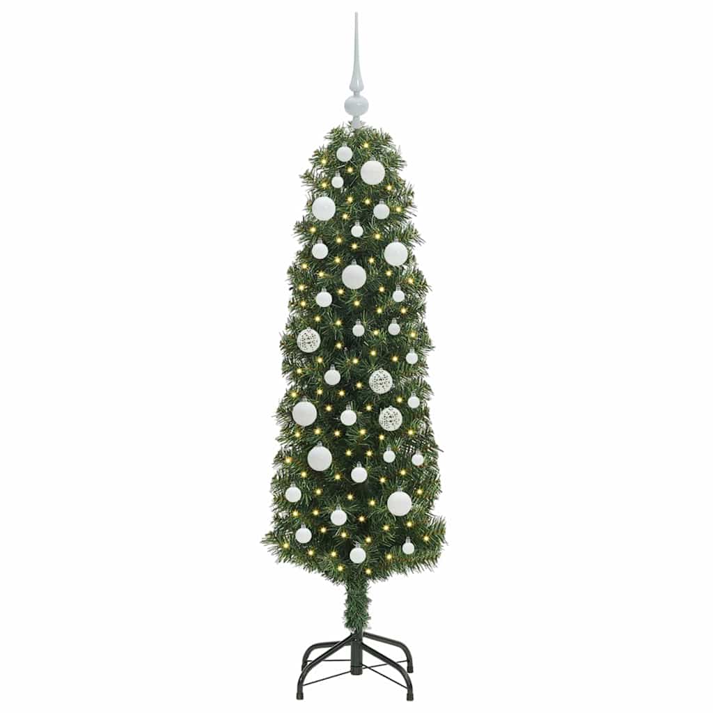 Albero di Natale artificiale con 150 LED Verde 150 cm