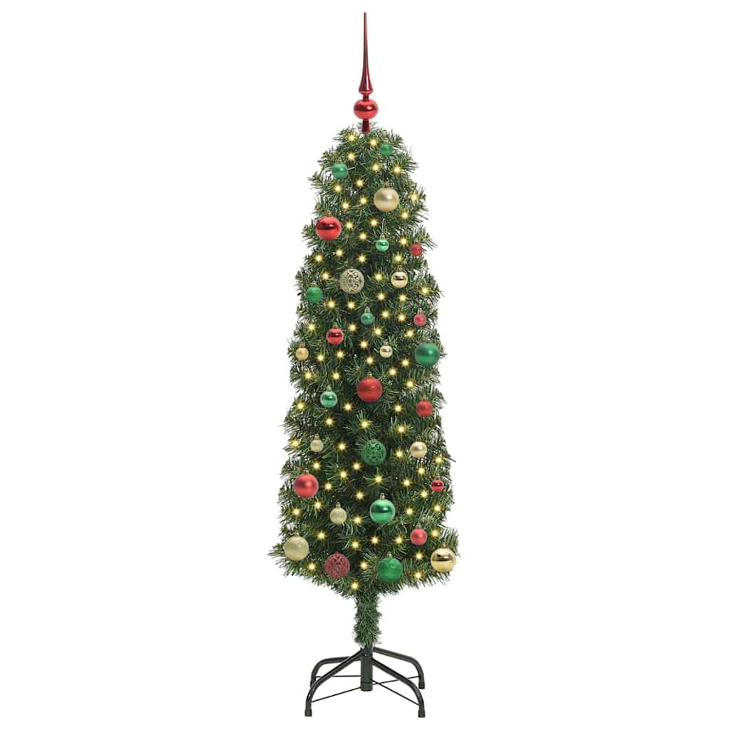 Albero di Natale artificiale con 150 LED Verde 150 cm