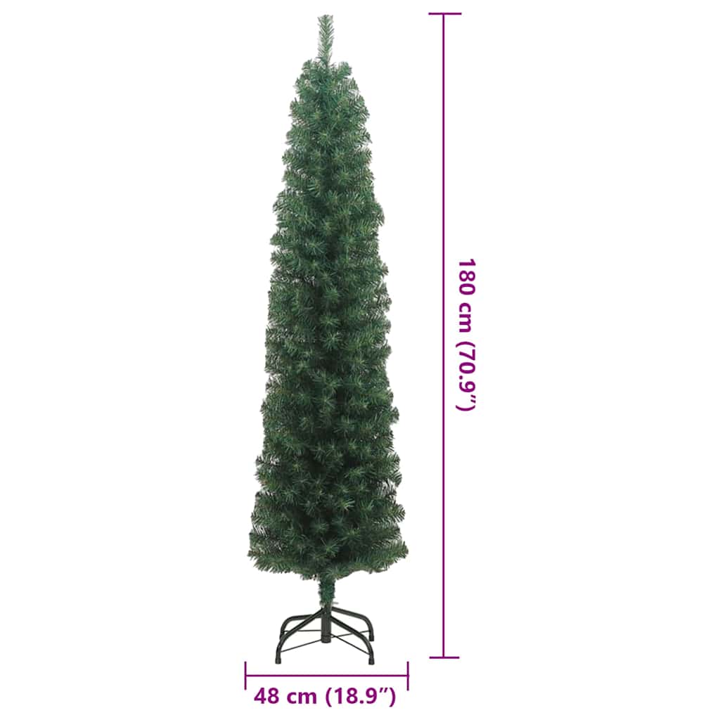 Albero di Natale artificiale con 300 LED Verde 180 cm