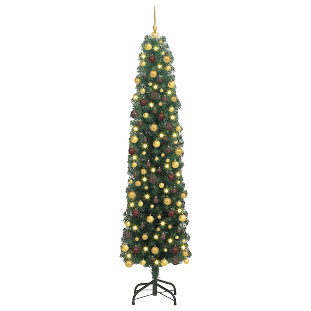 Albero di Natale artificiale con 300 LED Verde 180 cm