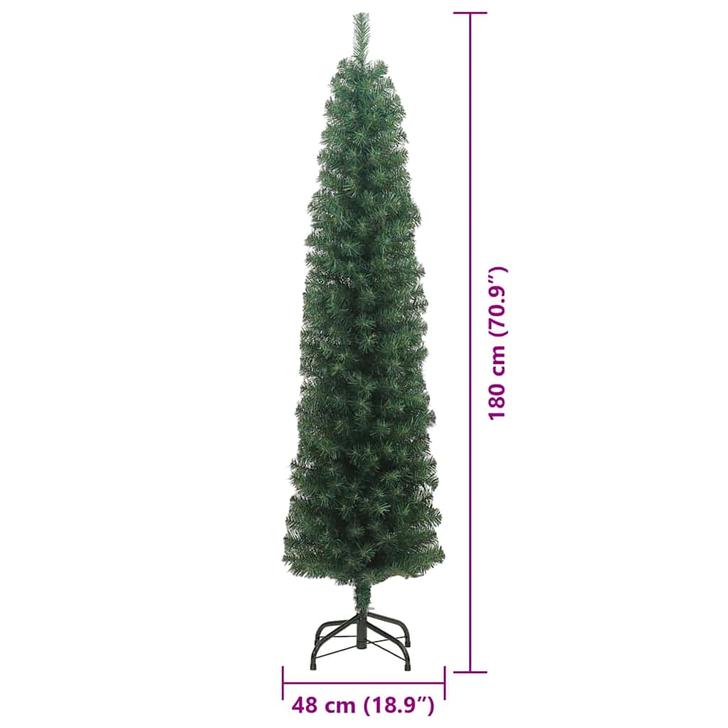 Albero di Natale artificiale con 300 LED Verde 180 cm