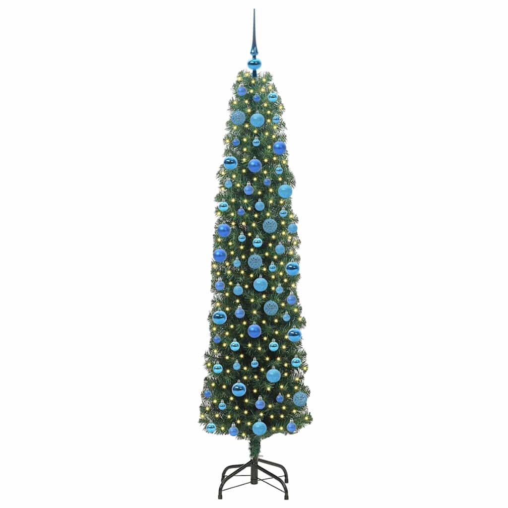 Albero di Natale artificiale con 300 LED Verde 180 cm