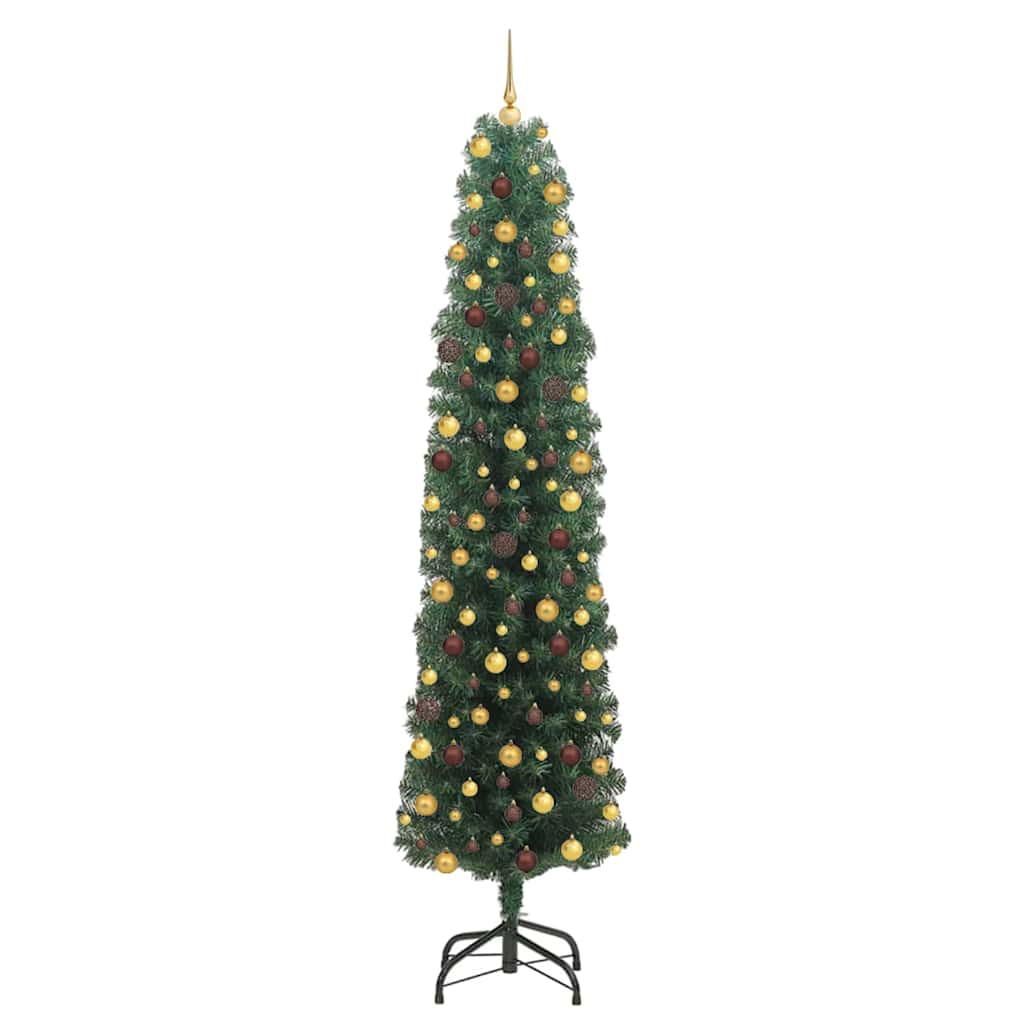 Albero di Natale artificiale con 300 LED Verde 210 cm
