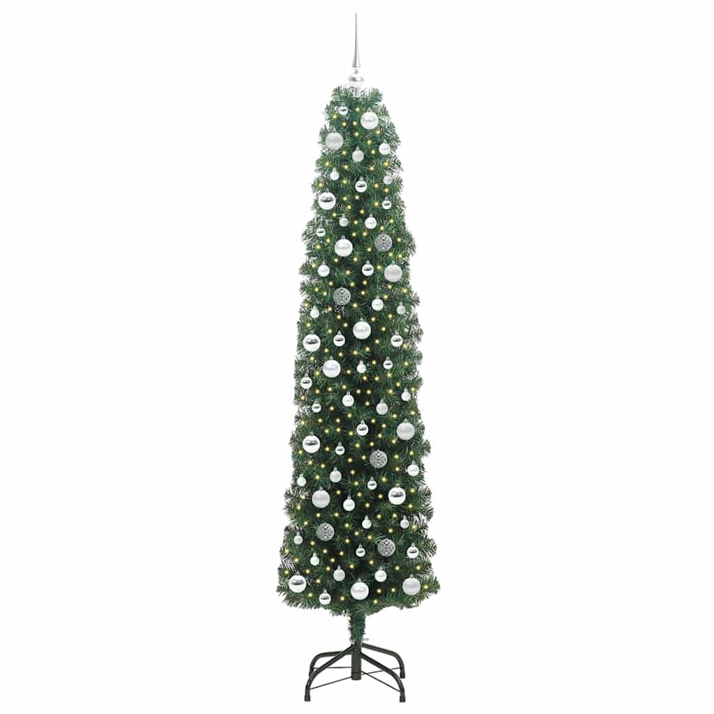 Albero di Natale artificiale con 300 LED Verde 210 cm
