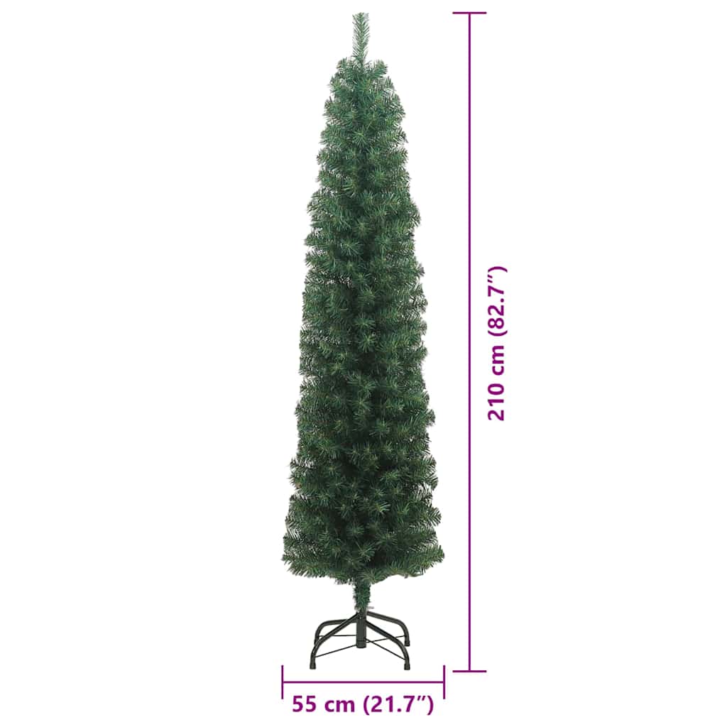 Albero di Natale artificiale con 300 LED Verde 210 cm