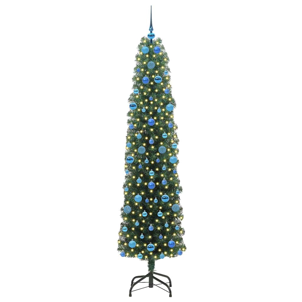 Albero di Natale artificiale con 300 LED Verde 210 cm
