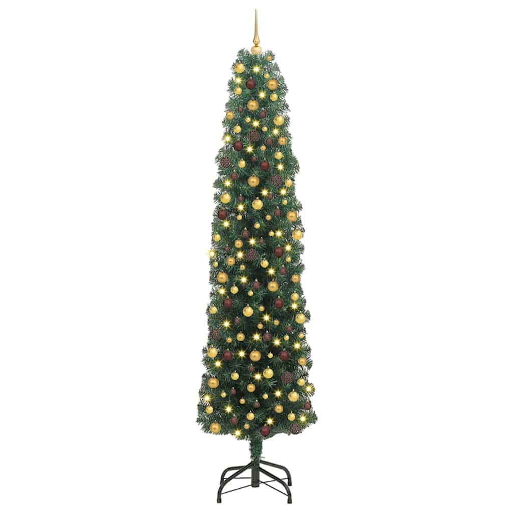 Albero di Natale artificiale con 300 LED Verde 240 cm