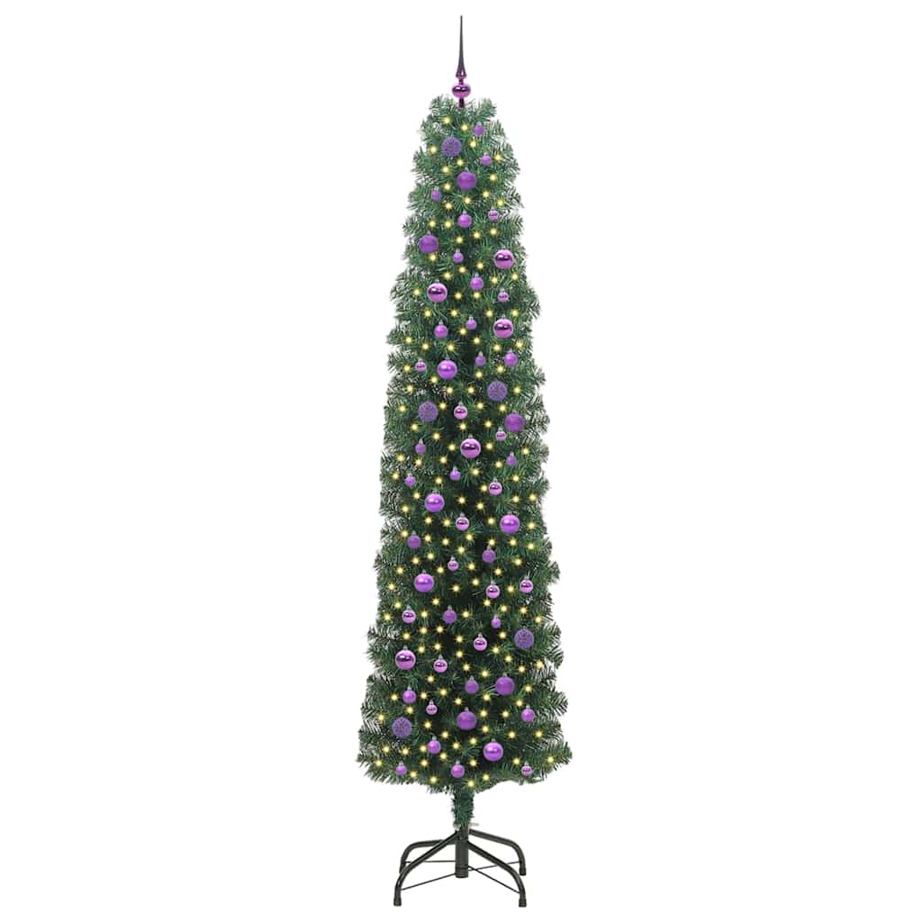Albero di Natale artificiale con 300 LED Verde 240 cm