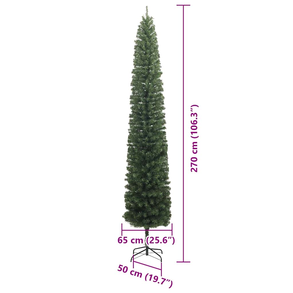 Albero di Natale artificiale con 300 LED Verde 270 cm