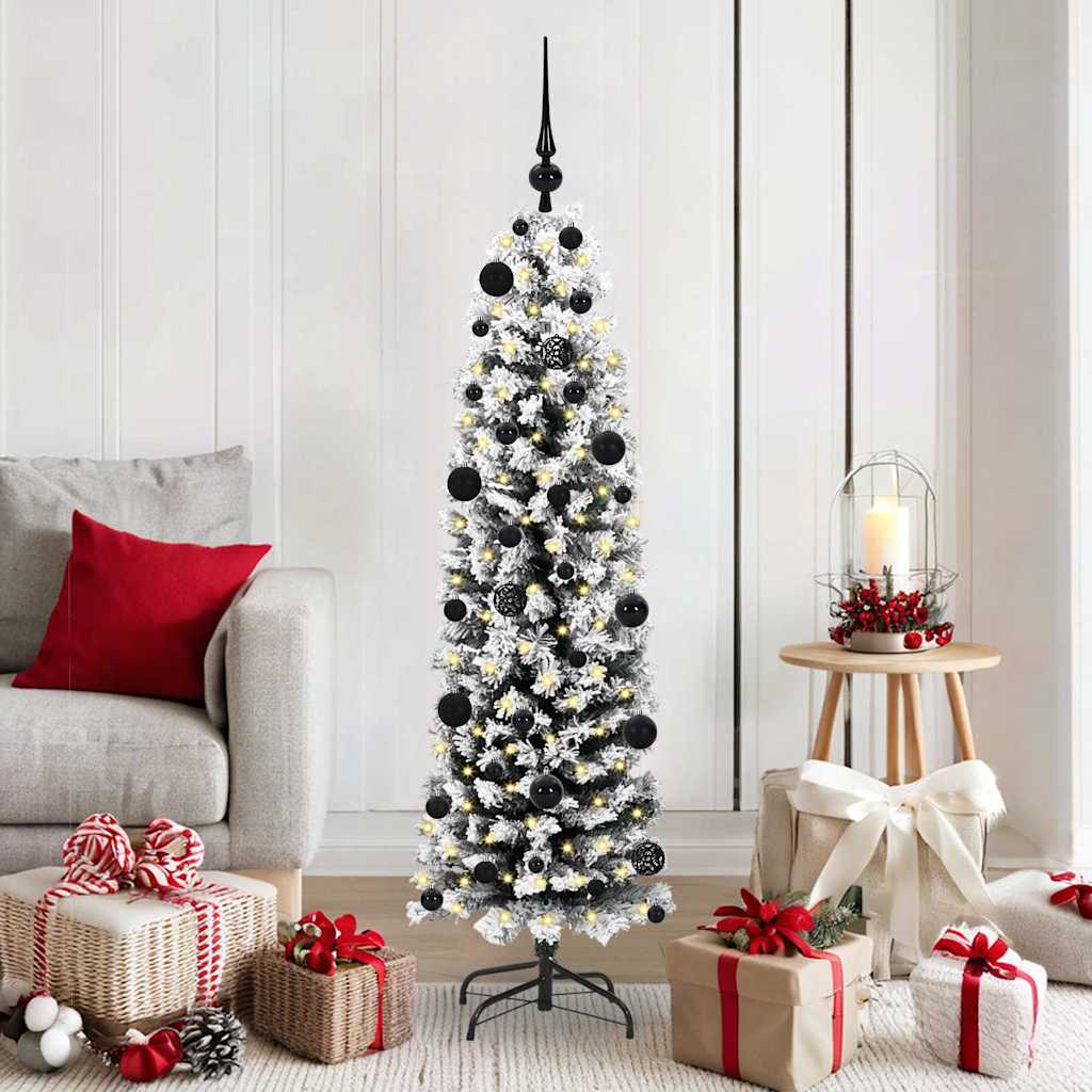 Albero di Natale artificiale con 150 LED Verde 150 cm