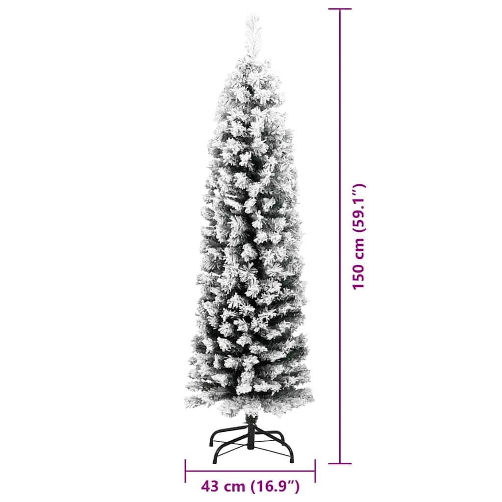 Albero di Natale artificiale con 150 LED Verde 150 cm