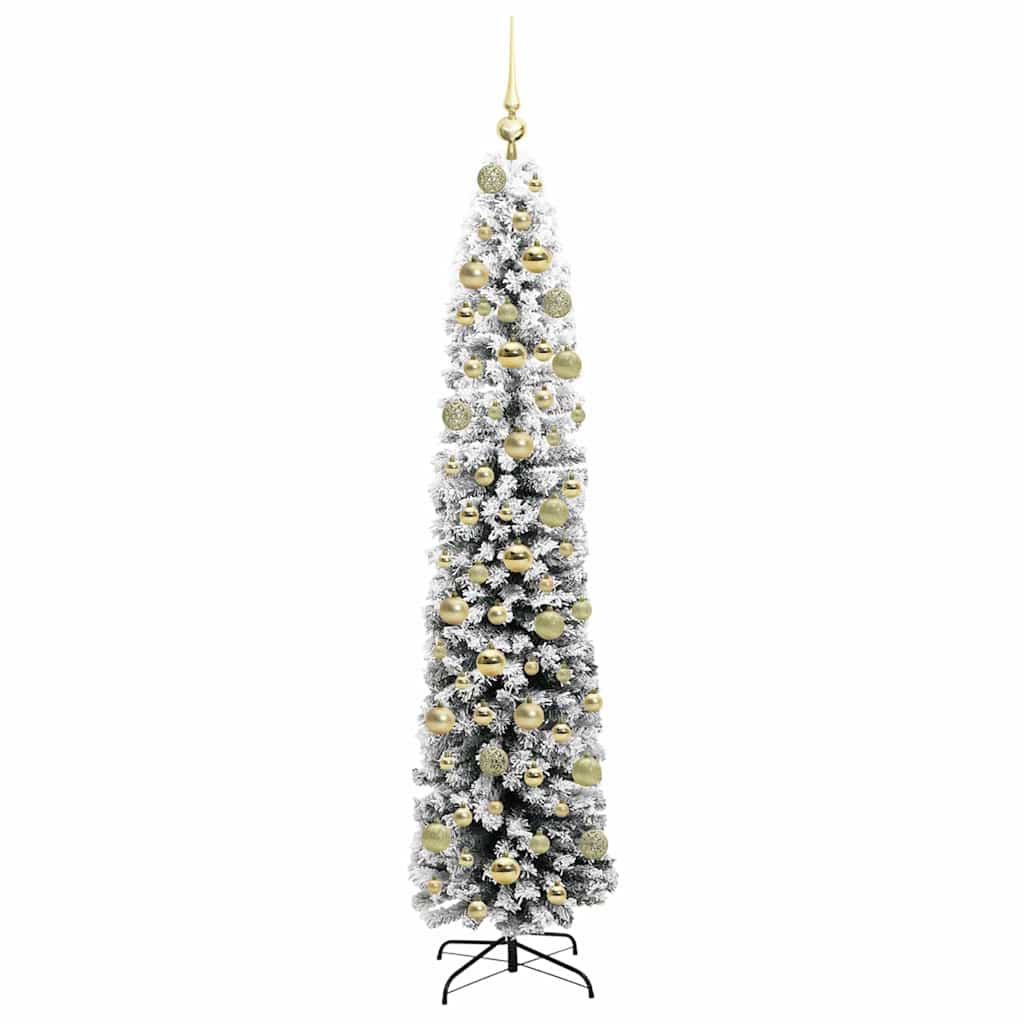 Albero di Natale artificiale Verde e Bianco 180 cm