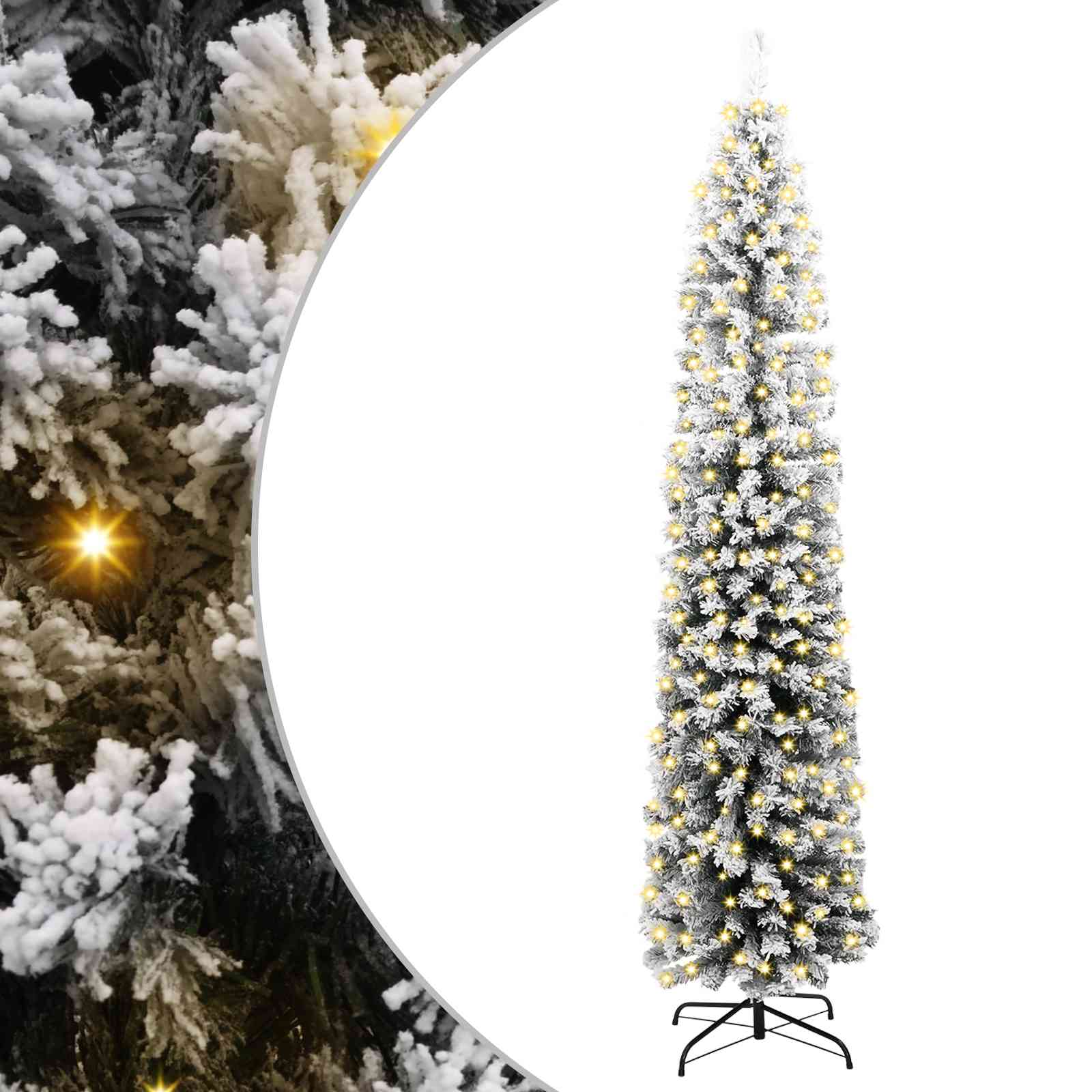 Albero di Natale artificiale con 300 LED Verde 240 cm