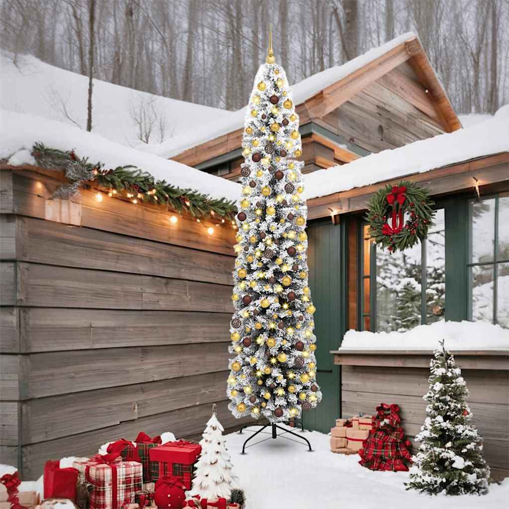 Albero di Natale artificiale con 300 LED Verde 240 cm
