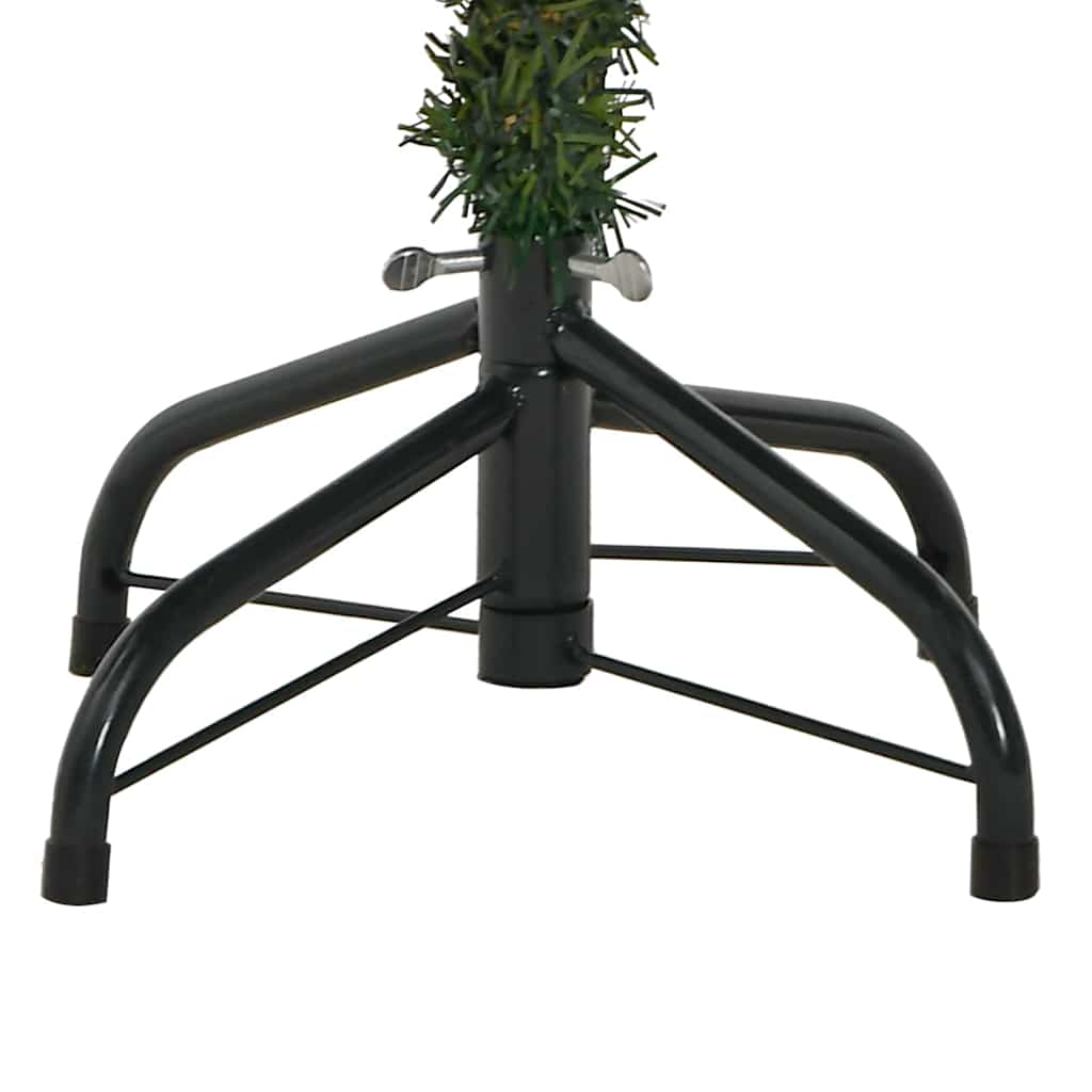 Albero di Natale artificiale pieghevole con coni Verde 120 cm