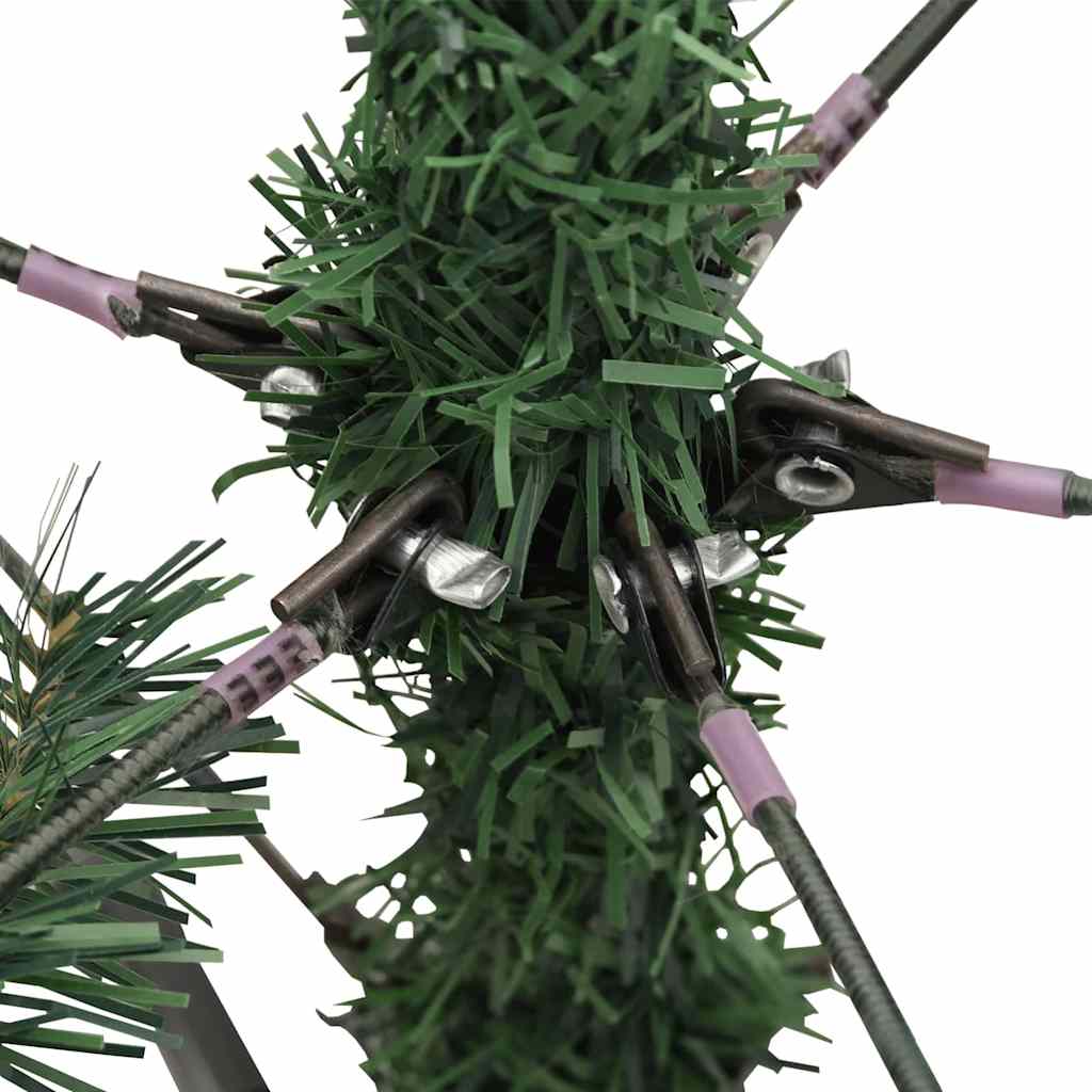 Albero di Natale artificiale pieghevole con coni Verde 120 cm