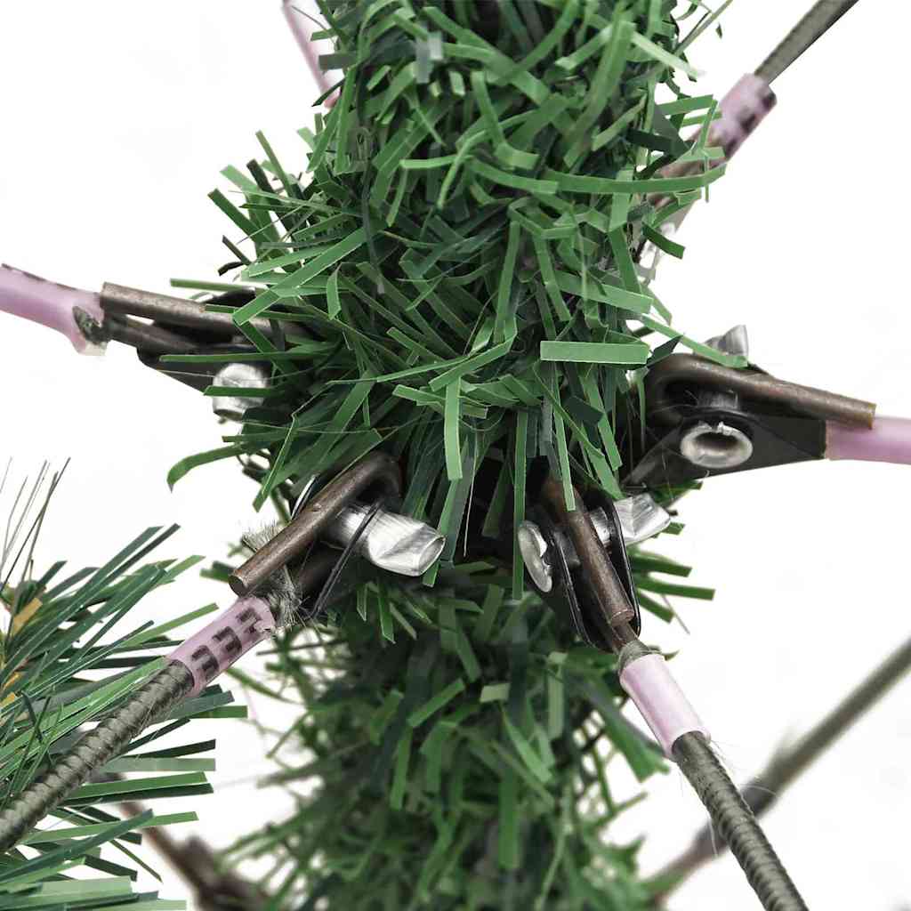 Albero di Natale artificiale 150 LED Bianco caldo PVC e Metallo