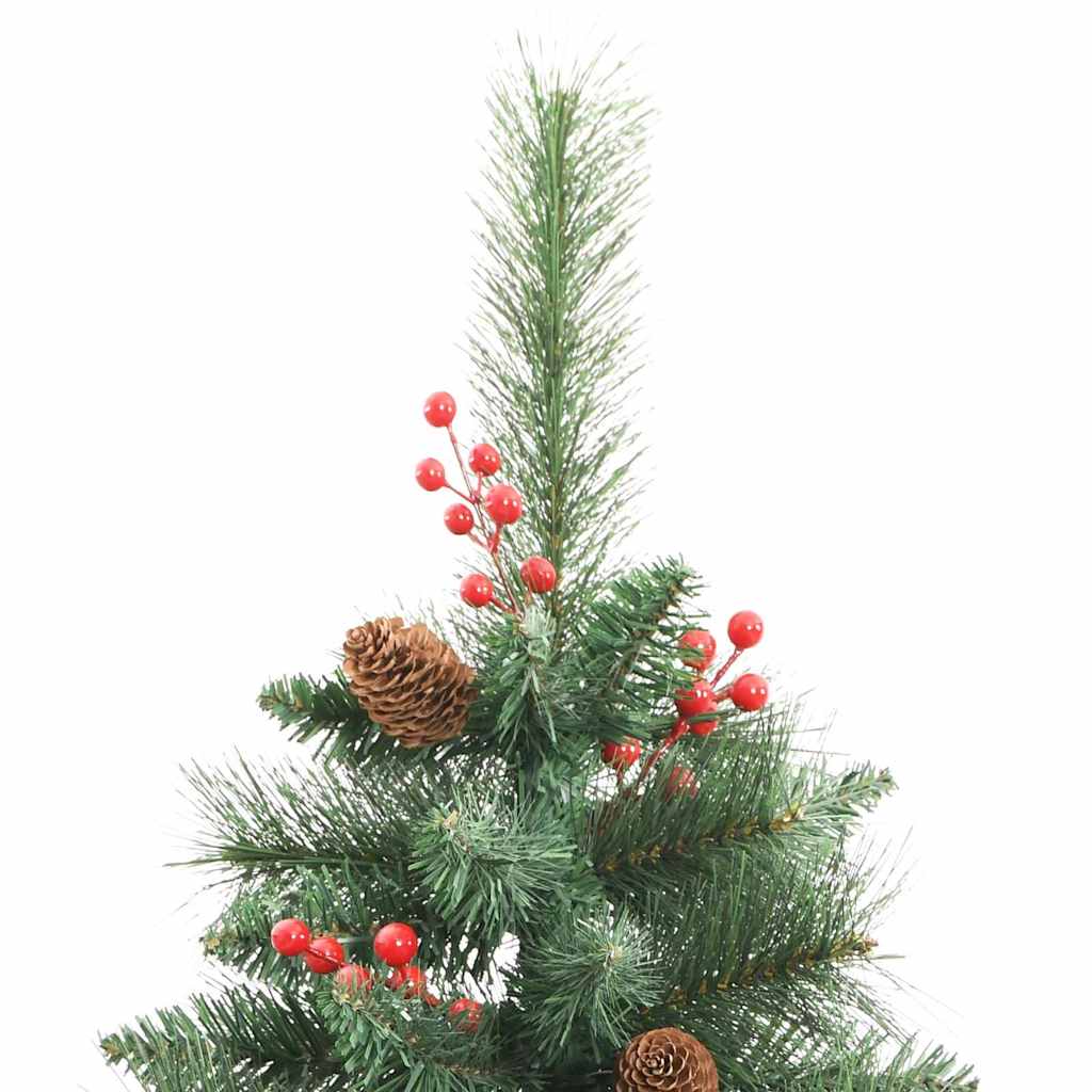 Albero di Natale artificiale 300 LED Bianco caldo PVC e Metallo