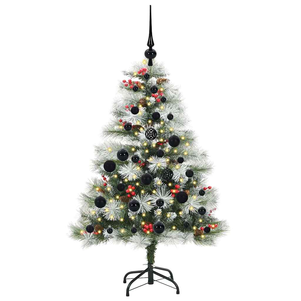 Albero di Natale artificiale Verde e bianco 120 cm