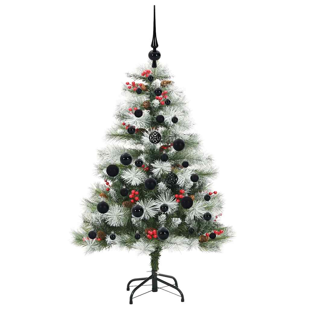 Albero di Natale artificiale Verde e bianco 120 cm