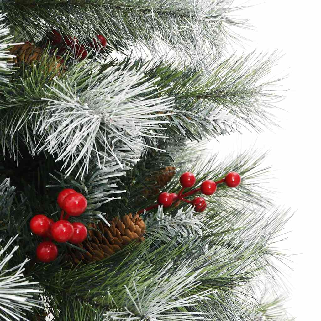 Albero di Natale artificiale Verde e bianco 120 cm