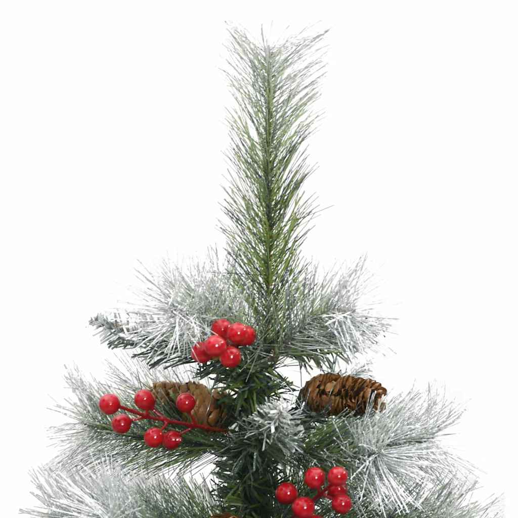 Albero di Natale artificiale Verde e bianco 120 cm