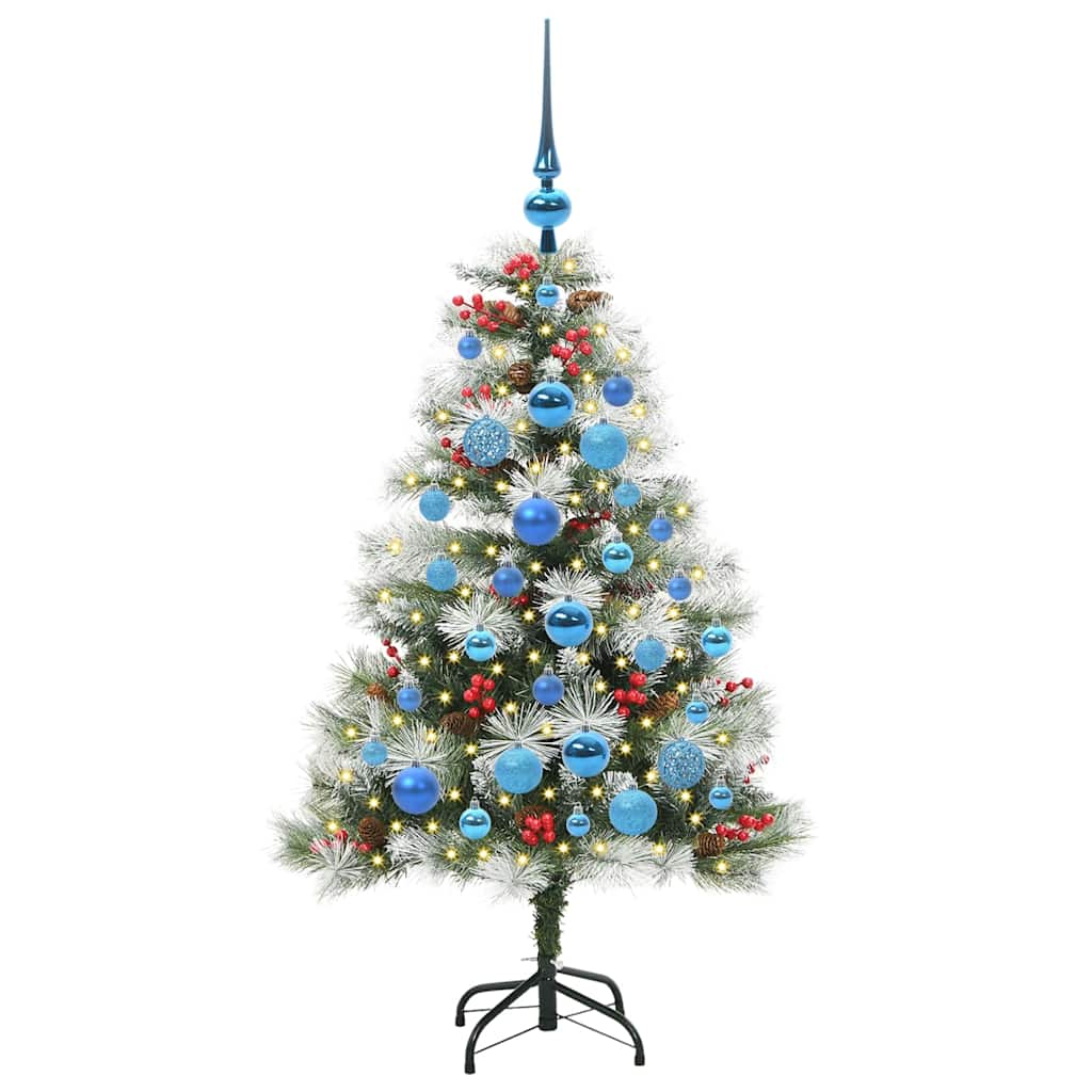 Albero di Natale artificiale Verde e bianco 120 cm