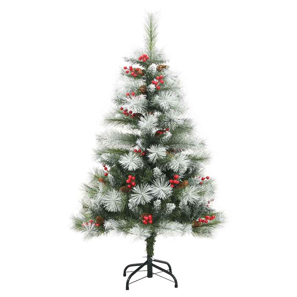 Albero di Natale artificiale Verde e bianco 120 cm