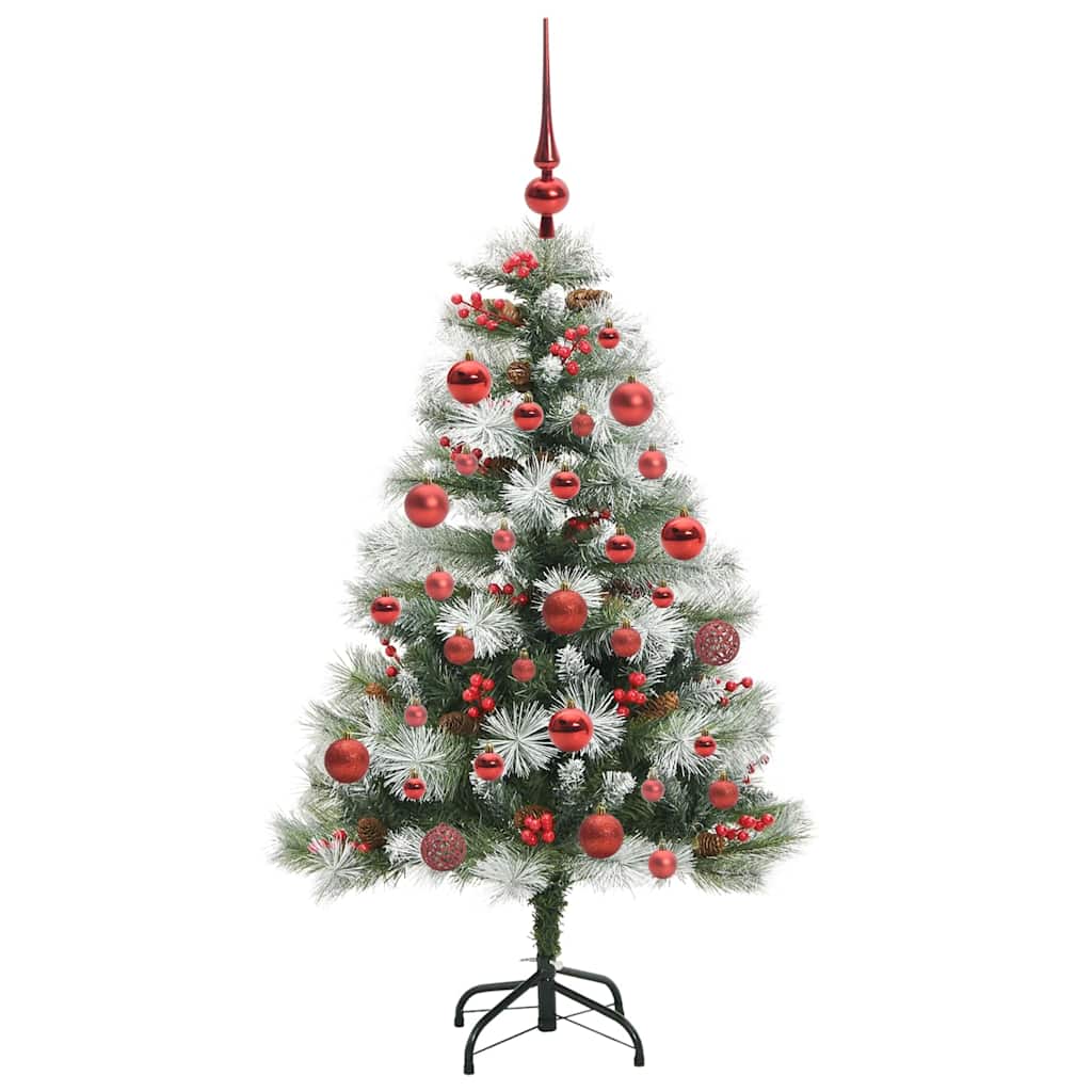 Albero di Natale artificiale Verde e bianco 150 cm