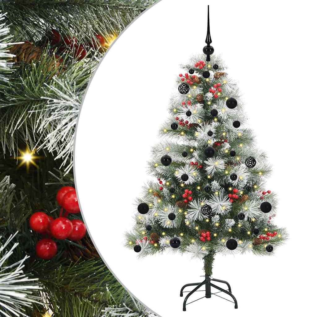 Albero di Natale artificiale Verde e bianco 150 cm