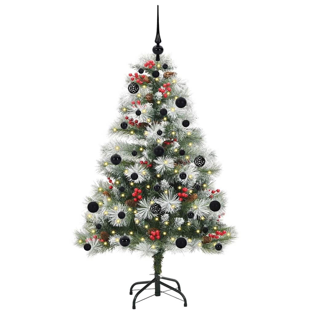 Albero di Natale artificiale Verde e bianco 150 cm
