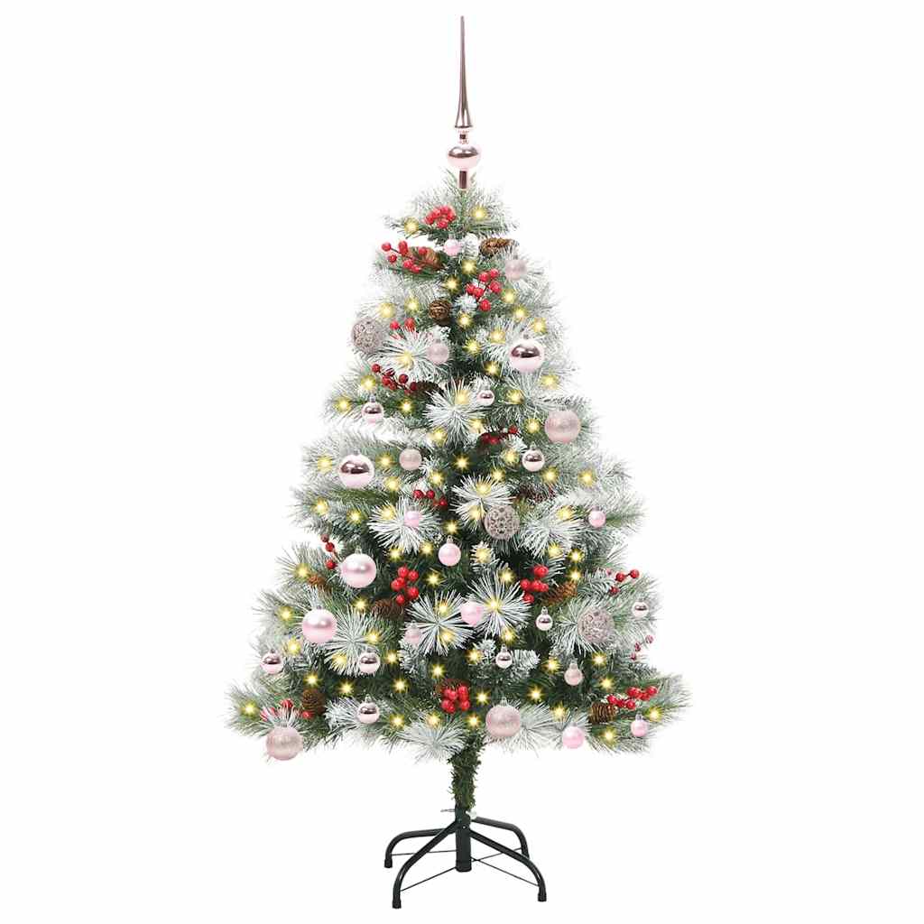 Albero di Natale artificiale Verde e bianco 150 cm
